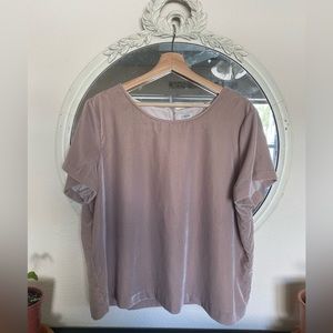 J Crew Velvet Box Tee